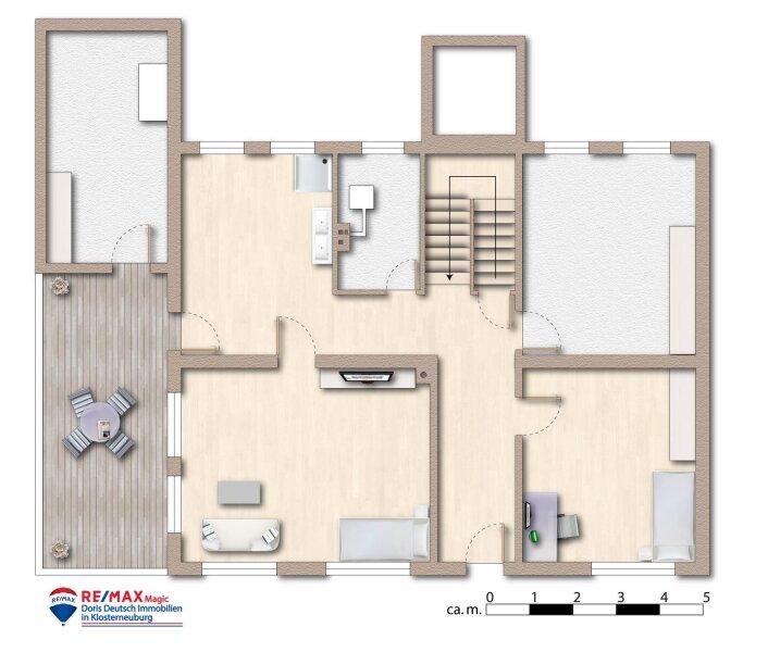 Grundriss Kellergeschoss m�bliert