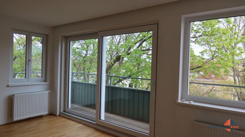 Wohnzimmer-Ausgang auf Terrasse