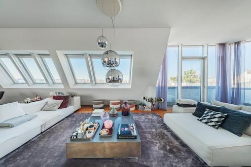 Exklusive Dachgeschoßwohnung mit Blick über Wien!
