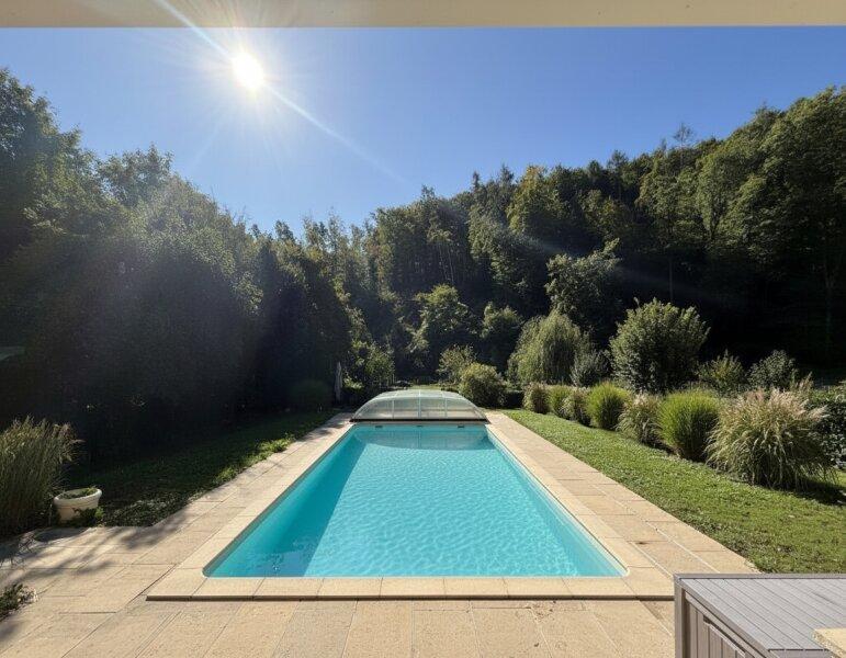 Pool mit Waldblick