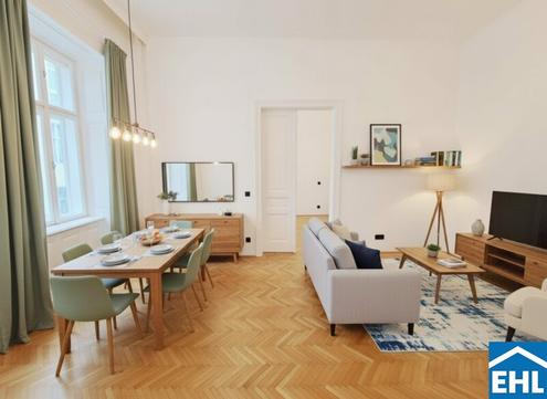 Wiener Eleganz trifft modernes Interieur: Hofseitige 2 Zimmerwohnung im 4. Bezirk