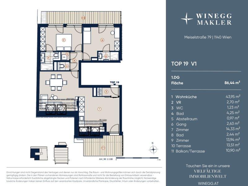 Grundriss Top 19 - V1