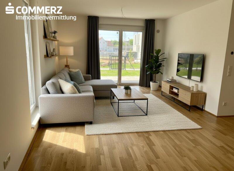 Beispiel-Einrichtung Wohnzimmer (KI-generiert)