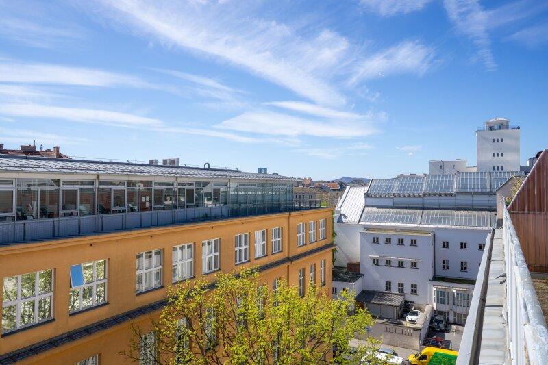 Blick auf die R�ckseite des Amalienbads und Richtung Wienerb