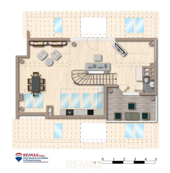 Grundriss 2. DG m�bliert