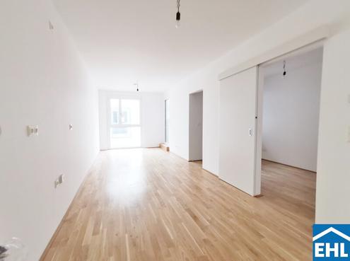 Hofseitige 2-Zimmerwohnung mit gro�er Loggia