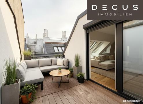 3 ZIMMER DACHGESCHOSSWOHNUNG | MIT RUHIGE TERRASSE | IM HERZEN VON LEOPOLDSTADT