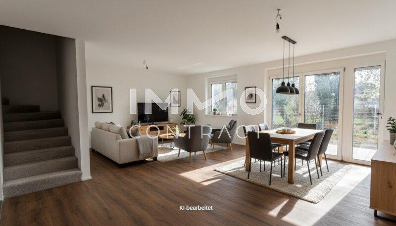 Wohnzimmer - KI m�bliert