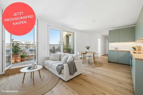 PROVISIONSFREI! Letzte Dachgescho�-Wohnung im Projekt | Lichtdurchflutete 3-Zimmer | Terrasse mit urbanem Fernblick