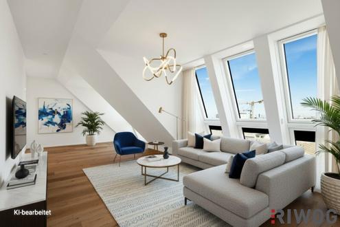 ERSTBEZUG - Lichtdurchflutete 3 Zimmer DG-Wohnung mit Terrasse in 1050 Wien