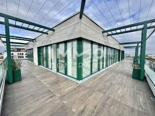 Sonnenpenthouse mit 90m2 Terrasse und Ausblick: Provisionsfrei - Wohnung + B�ro mit luxuri�ser Ausstattung