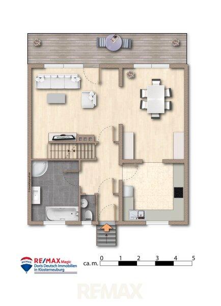 Grundriss Erdgeschoss m�bliert