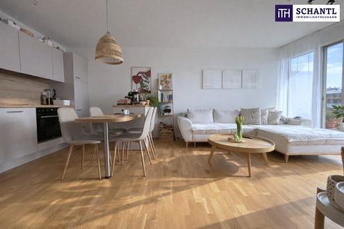 Schnell sein! Charmante Zwei-Zimmer-Wohnung inkl. Garagenplatz mit gro�em Balkon in Richtung S�den in Ebergassing! Nahe Wien und Flughafen!
