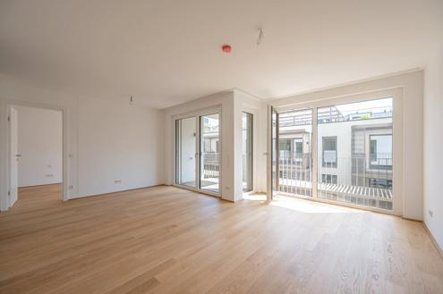 EDUART-Die Kunst des Wohnens: Hochwertige 2-Zimmer Neubauwohnung mit ca. 6m� Balkon/Loggia! (6/17)