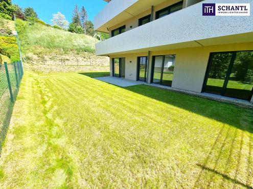 FIRE SALE!! Ein St�ck Natur - ganz f�r sich allein! Das perfekte Familienparadies! Geniale Neubauwohnung mit WOW-Effekt! Riesiger Eigengarten und Terrasse + 4 Zimmer + Gr�n wohin das Auge reicht + Luftw�rmepumpe!