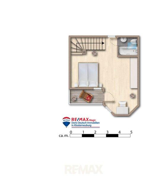 Grundriss Dachgeschoss m�bliert