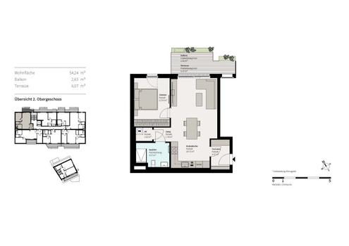 Erstbezug! Moderne 2-Zimmer-Balkonwohnung nahe Donau Zentrum zu vermieten!