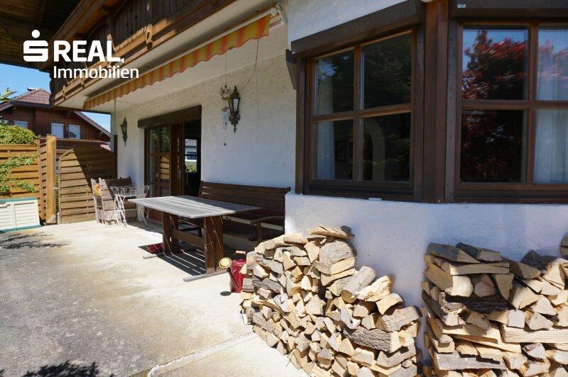 S�dwestterrasse mit Beschattungsm�glichkeit