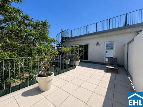 Traumhafte 4-Zimmer-Wohnung mit Dachterrasse beim Augarten