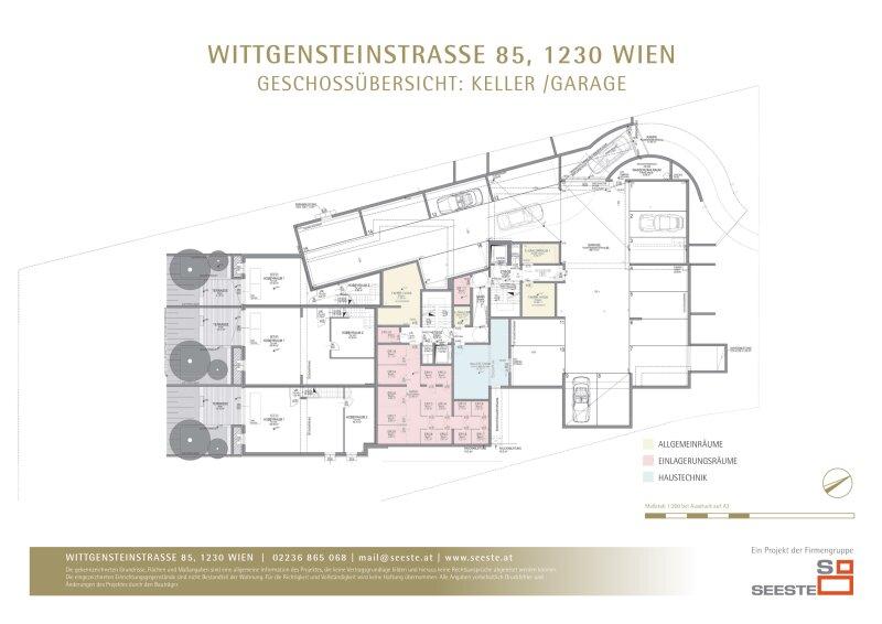 Grundriss Keller + Garage