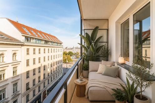 CITY LIVING NEU DEFINIERT | 89 m� Design-Apartment mit 17 m� Loggien & 360�-Dachterrasse