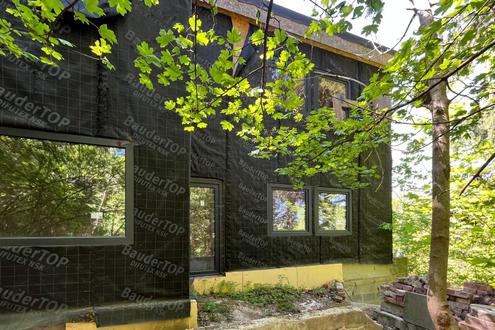 Holzriegelprojekt im Rohbau in der Augustinerwaldsiedlung