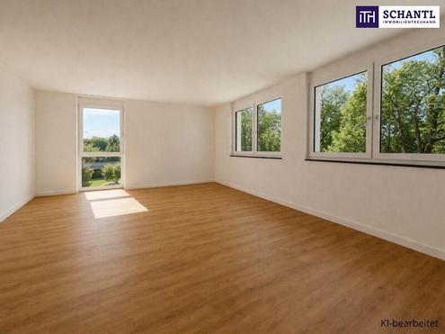 Welch herrlicher Blick ins Grüne!! Eine Ruheoase mit 4 Zimmer und kleiner Terrasse.