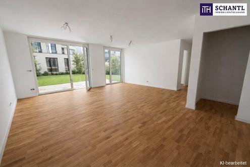 Moderne Gartenwohnung im Erstbezug - 4 Zimmer, ca. 110 m² Wohnfläche & großzügiger Eigengarten!