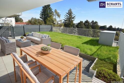 Geniale Gartenwohnung mit Fernblick - vier Zimmer - über 90 m² Freifläche und perfektem Grundriss!
