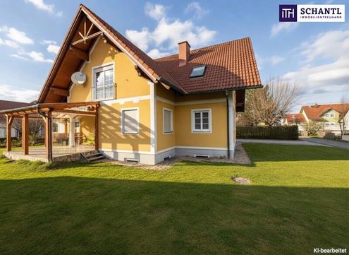 SONNENLAGE - Neuwertiges ca. 160m2 gro�es Traumhaus mit idyllischem Garten + Terrasse, 2 Garagen & Top-Ausstattung in Ruhelage