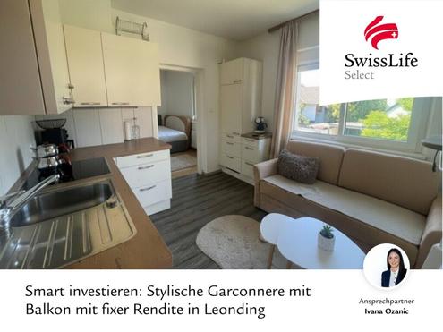 Smart investieren: Stylische Garconnere mit Balkon mit fixer Rendite in Leonding