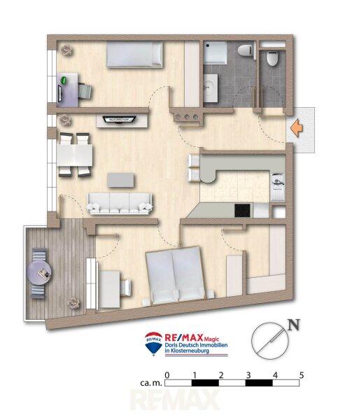 Grundriss m�bliert