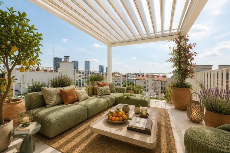 M�blierungsvorschlag Dachterrasse