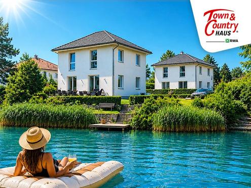 Haus am See in Leopoldsdorf bei Wien - Exklusive Stadtvilla mit privatem Seezugang