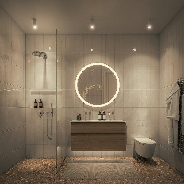 Modernes Badezimmer mit hochwertiger Ausstattung