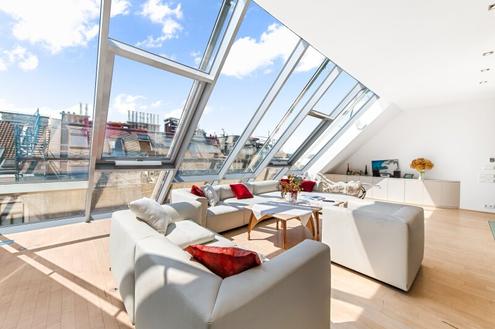 Exklusives Penthouse mit Dachgarten und Karlskirchenblick in Bestlage des 4. Wiener Gemeindebezirks
