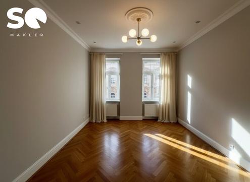 #SQ - KOMPAKTE STADT-ALTBAUWOHNUNG MIT PARKBLICK UND HERVORRAGENDER INFRASTRUKTUR