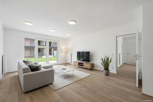 Provisionsfrei und Erstbezug! Besichtigungen sind auch am Wochenende möglich! Viertel Grün Wiener Neustadt! - Baufeld 4 - 2 Zimmer