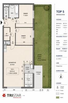 Gartenwohnung mit 59 m� Eigengarten in ruhiger Lage von Floridsdorf