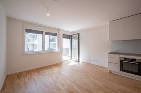 ASG IV-Qualitatives Wohnen in urbaner Lage: hochwertiger 1-Zimmer ZWEITBEZUG mit Balkon! Tischler-Einbaum�bel! +Provisionsfrei+
