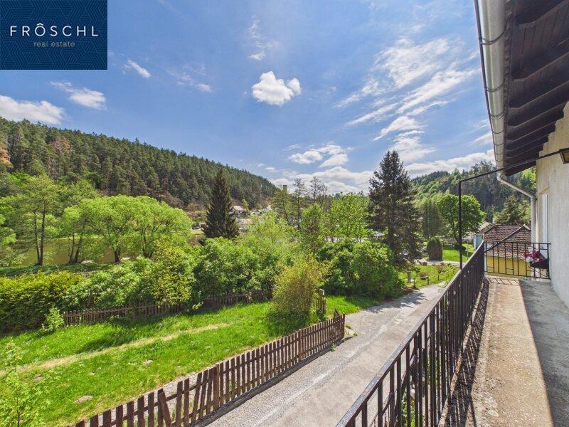 Fernblick vom Balkon der Schlafzimmer