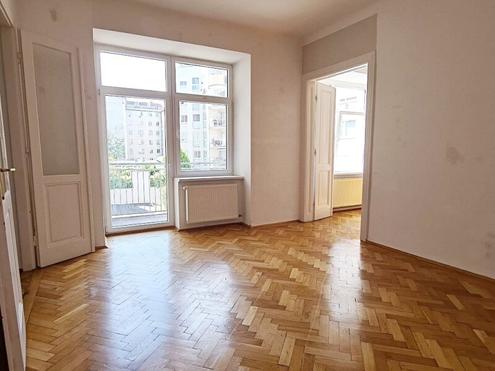 BELVEDERE-N�HE, sonnige 75 m2 Altbau mit Balkon, 2 Zimmer, K�che, Wannenbad, Parketten, Ruhelage, Keilgasse