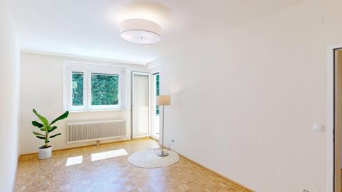 Ruhepol mit Gr�nblick beim Spitz. Zentrale 2 Zimmer mit Loggia n�he Alte Donau.