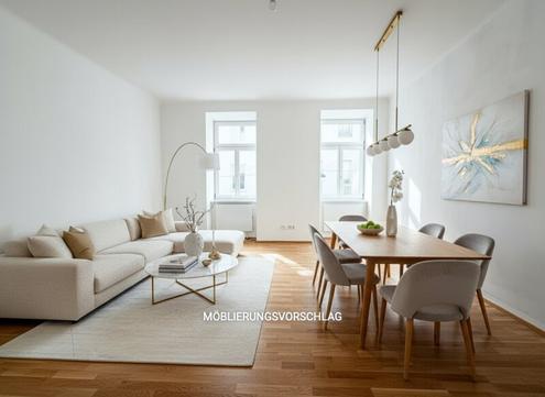 N�HE ELTERLEINPLATZ: klein, charmant und perfekt gelegen - 2-Zimmerwohnung mit hofseitigem Kabinett