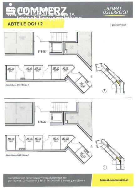 Plan Kellerabteile