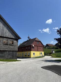 Landwirtschaft mit Bergblick