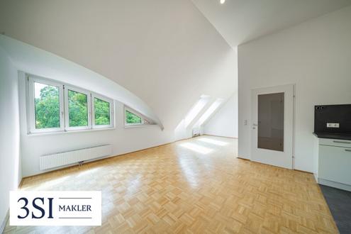 Lichtdurchflutete Dachwohnung mit weitl�ufigem Gr�nblick!