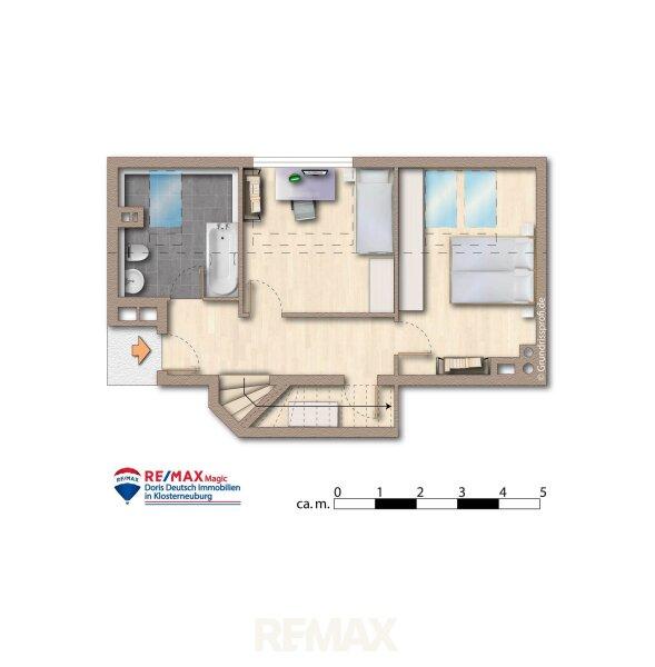 Grundriss 1. DG m�bliert