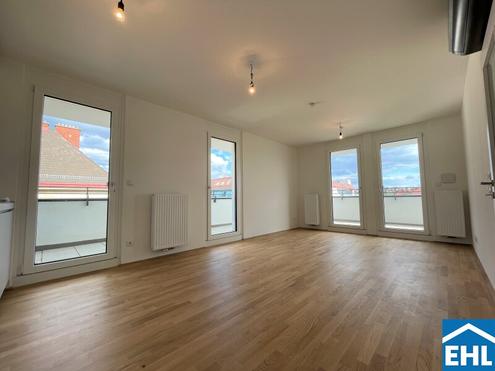 Lichtdurchflutete 2-Zimmer Wohnung mit 21 m� Terrasse und Weitblick