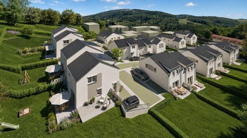 4-Zimmer-Doppelhaush�lfte in Hanglage | Ziegelmassivbauweise & nachhaltiges Energiekonzept